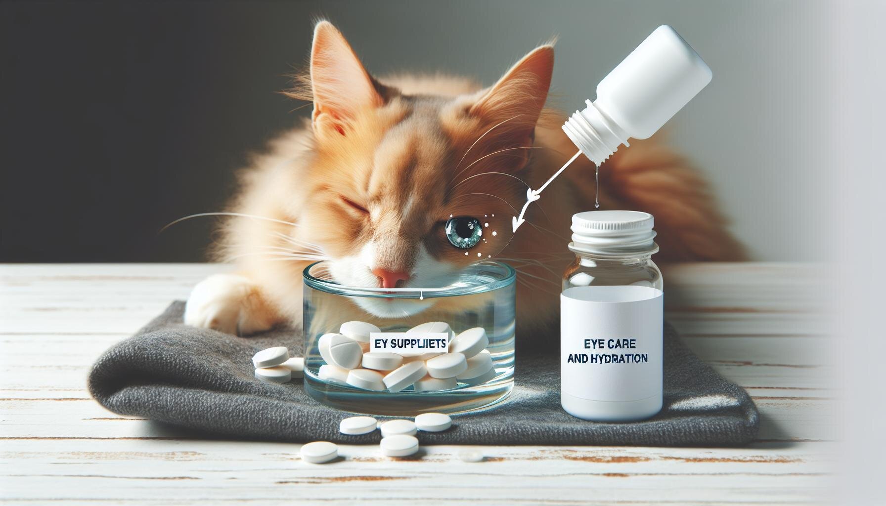 目のケアと水分摂取