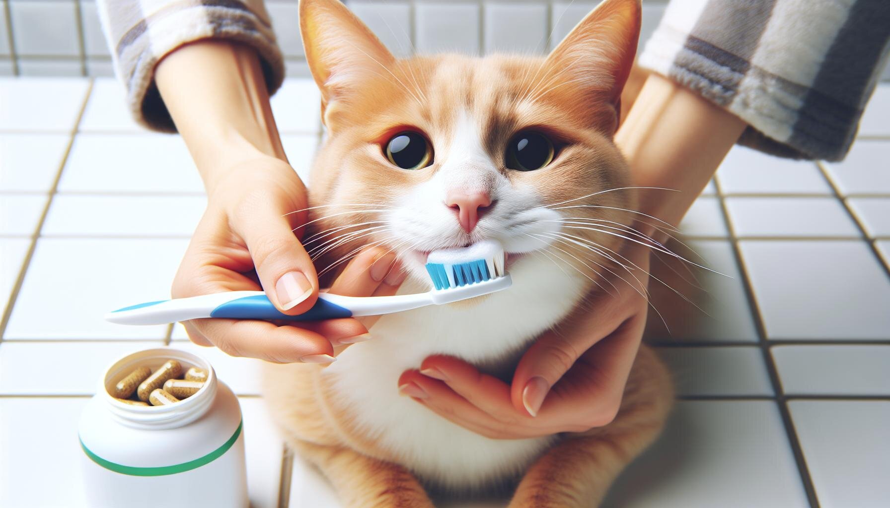 猫の歯磨き成功例